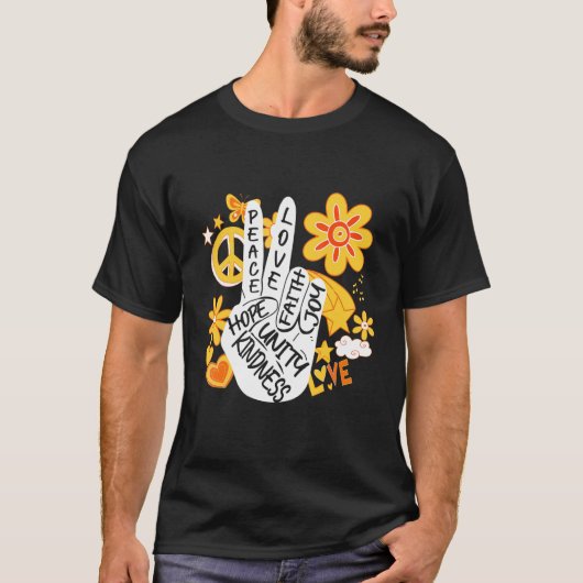 Unity Day Orange Peace Liebe Hope Kindness End Bul T-Shirt (Vorderseite)