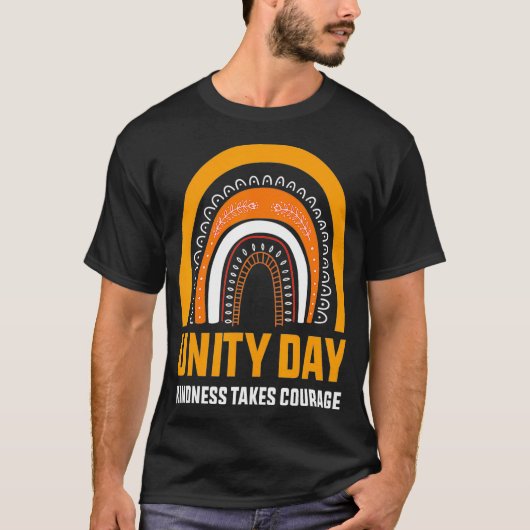Unity Day Orange T-Shirt Kindness nimmt Courage Ki (Vorderseite)