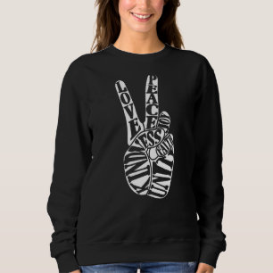 Unity Day Peace Sign Anti Bullying Liebe Joy Kindn Sweatshirt