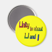 Unity dreht sich um U und I Magnet (Vorderseite/Rückseite)