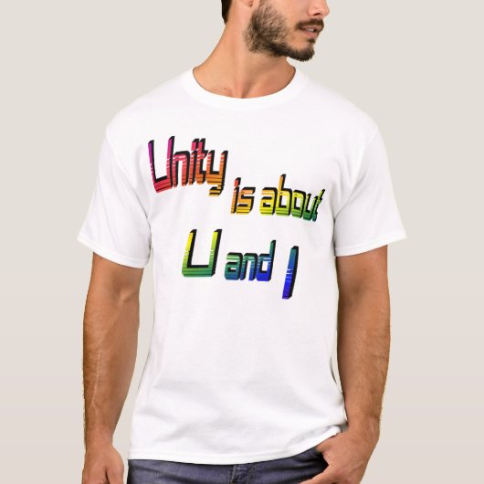 Unity dreht sich um U und I T - Shirt (Vorderseite)