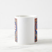 Unity Hearts: Hispanic Heritage Flag Design Kaffeetasse (Mittel)