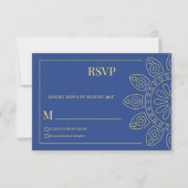 Unity in Bloom Blue Response Card Save The Date (Vorderseite)