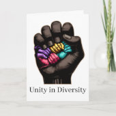 Unity in Diversity Karte (Vorderseite)