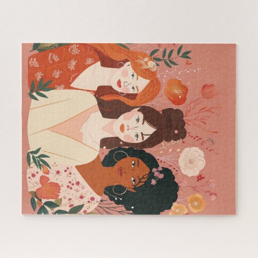 "Unity in Diversity" Puzzle Happy Women Day (Horizontal)