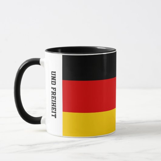Unity Justice Freedom Deutschland Flagge Tasse (Links)