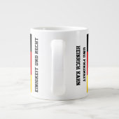 Unity Justice Freedom Deutschland Flagge Tasse (Rückseite)