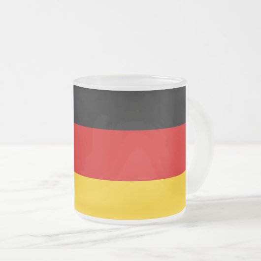 Unity Justice Freedom Germany Flag Mug Mattglastasse (VorderseiteRechts)