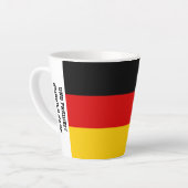 Unity Justice Freedom Germany Flag Mug Milchtasse (Linke Ecke)