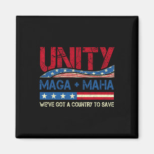 Unity Maha Wir haben ein Land Got, um Amerikas Fl  Magnet