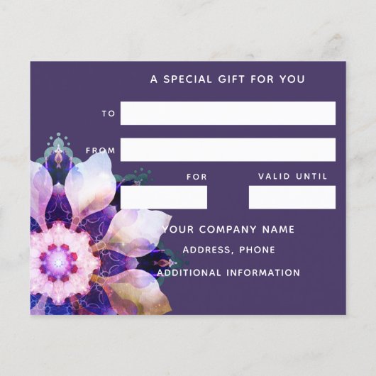 Unity Mandala Flyer (Hinten)