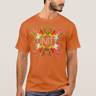 "Unity" Mandala Red Yellow White Green Design T-Shirt