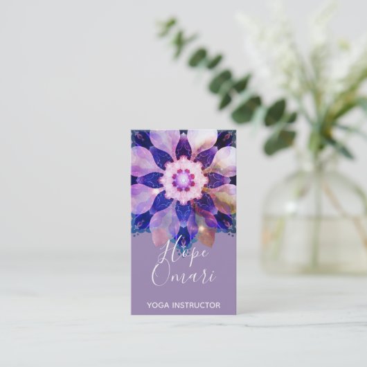 Unity Mandala Visitenkarte (Stehend Vorderseite)