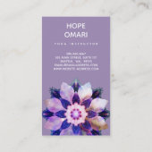 Unity Mandala Visitenkarte (Rückseite)