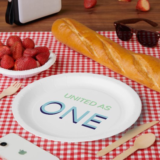 Unity-Meldung Pappteller (Picknick)