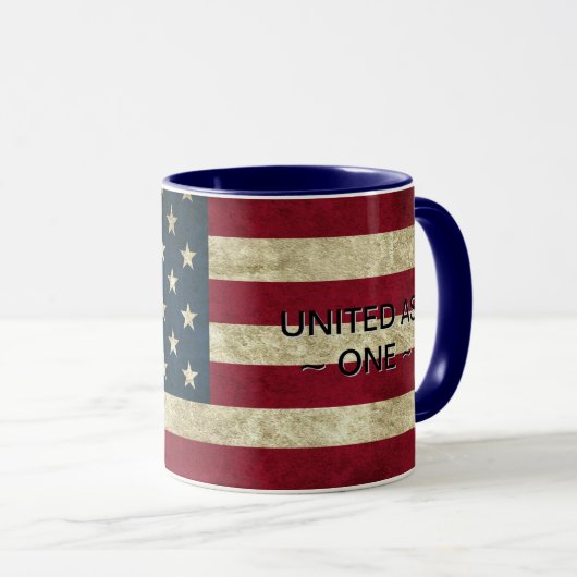 Unity Message Patriotic Coffee Tasse (VorderseiteRechts)