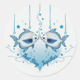 Unity of Hearts: A Whimsical Ode to Togetherness Runder Aufkleber