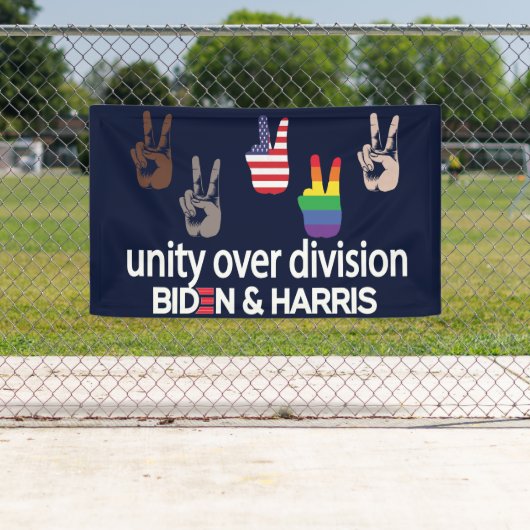 Unity over Division 2024 Wahl Biden Harris Banner (Insitu)