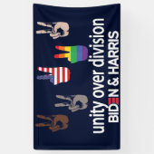 Unity over Division 2024 Wahl Biden Harris Banner (Vertikal)