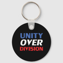 "Unity over Division" blau, rot, schwarz, weiß Schlüsselanhänger