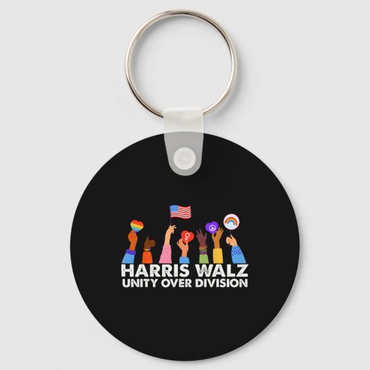 Unity over Division Harris Wheimer 2024 3 Schlüsselanhänger (Vorderseite)