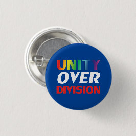 Unity over Division - lgbtq, lgbt stolz, blau Button