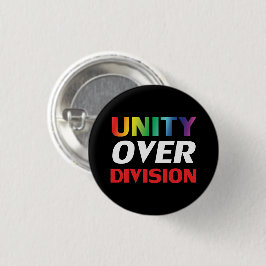 Unity over Division - lgbtq, lgbt stolz, schwarz Button