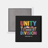 Unity over Division Pride Harris W 24 Magnet (Vorderseite/Rückseite)
