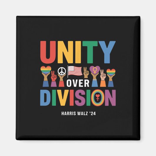 Unity over Division Pride Harris W 24 Magnet (Vorne)