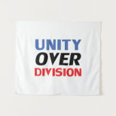 "Unity over Division" Wandteppich (Vorderseite (Horizontal))