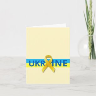 Unity Ribbon für die Ukraine Peace Card Karte