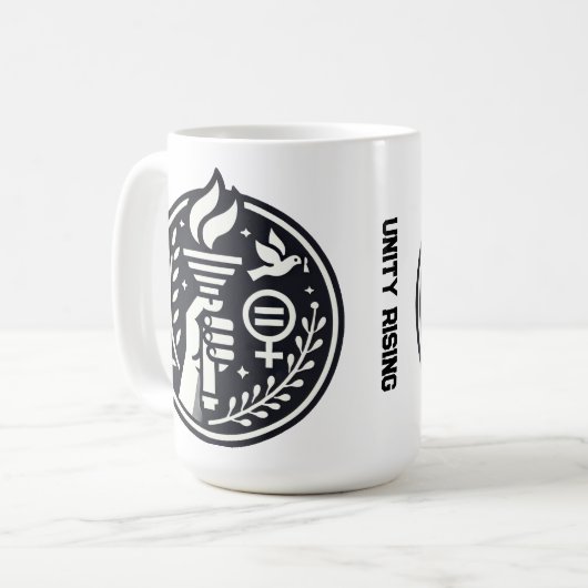 Unity Rising Kaffeetasse (Vorderseite Links)