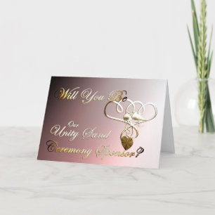 Unity san feierlichen Sponsor Vorschlag Hochzeit e Dankeskarte