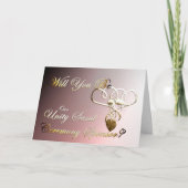 Unity san feierlichen Sponsor Vorschlag Hochzeit e Dankeskarte (Vorderseite)