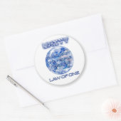 UNITY Stickers! UNIT-GLOBUS-AUFKLEBER! Runder Aufkleber (Umschlag)