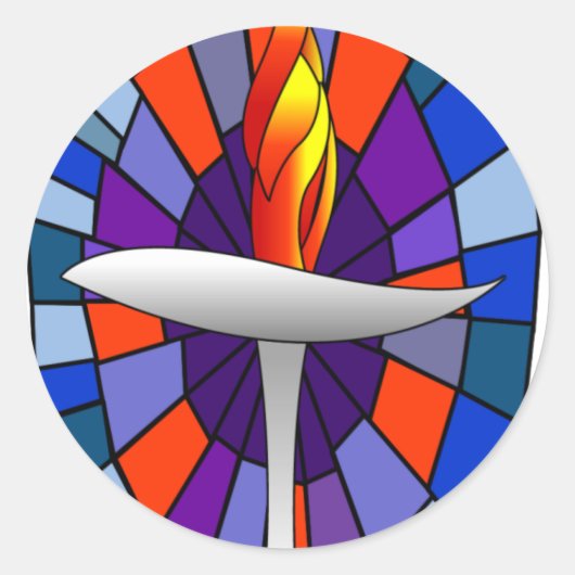 Unity Temple Chalice Products Runder Aufkleber (Vorderseite)