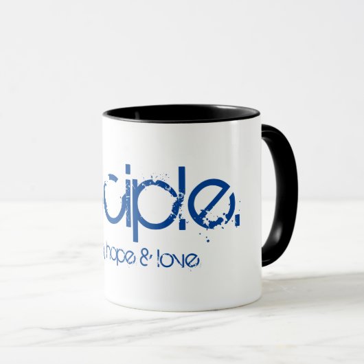 Unity White Tasse Black Inside (VorderseiteRechts)