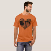 Unity WordCloud sei ein freundlicher Stopp des Sch T-Shirt (Vorne ganz)