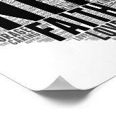 Unity WordCloud sei eine Art, Orange Unity zu stop Poster (Ecke)