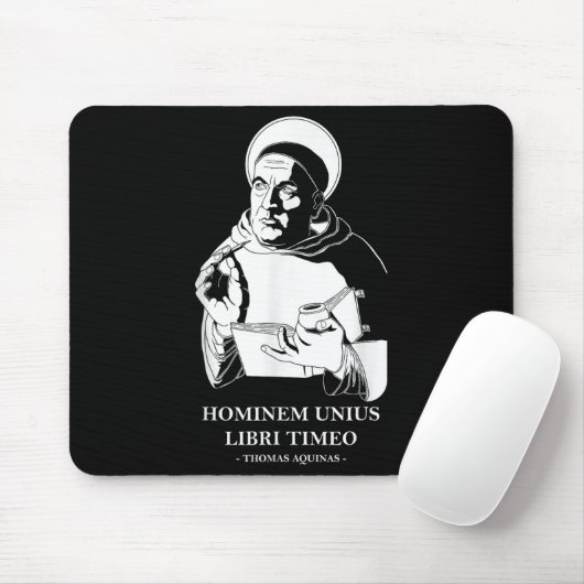 Unius Libri Philosopher Thomas Aquinas Zitat Mousepad (Mit Mouse)