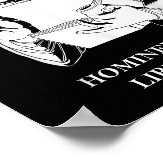 Unius Libri Philosopher Thomas Aquinas Zitat Poster (Ecke)