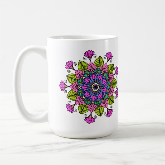 Universal Awakening Mandala Coffee Mug Kaffeetasse (Links)