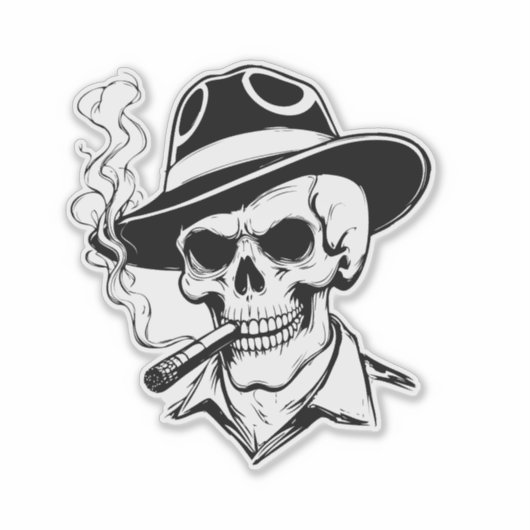 Universal Halloween Skeleton Sticker (Vorderseite)