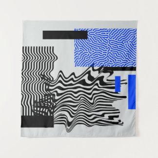 Universal Modern Geometric Shapes Set. Chaotic Gli Wandteppich