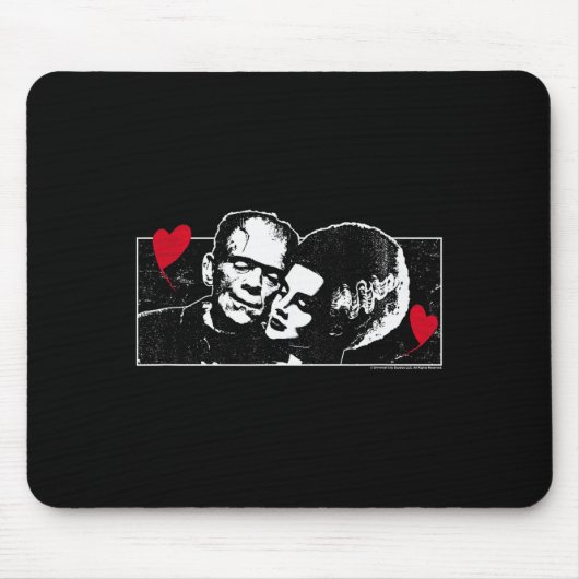 Universal-Monster zum Valentinstag Frankenstein un Mousepad (Vorne)