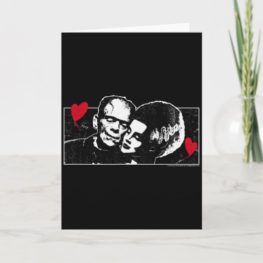 Universal Monsters Valentinstag Frankenstein Und Karte (Vorderseite)