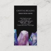 * Universale Gem Cosmos Gemstone Wasserfarbkristal Visitenkarte (Rückseite)