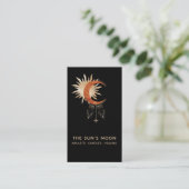 *~* Universale kosmische Mondbeams Sun Rays Stars Visitenkarte (Stehend Vorderseite)