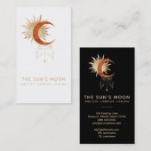 *~* Universale Mondbeams Sun Rays Stars Cosmic Visitenkarte (Vorne/Hinten)