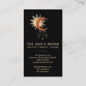*~* Universale Mondbeams Sun Rays Stars Cosmic Visitenkarte (Rückseite)